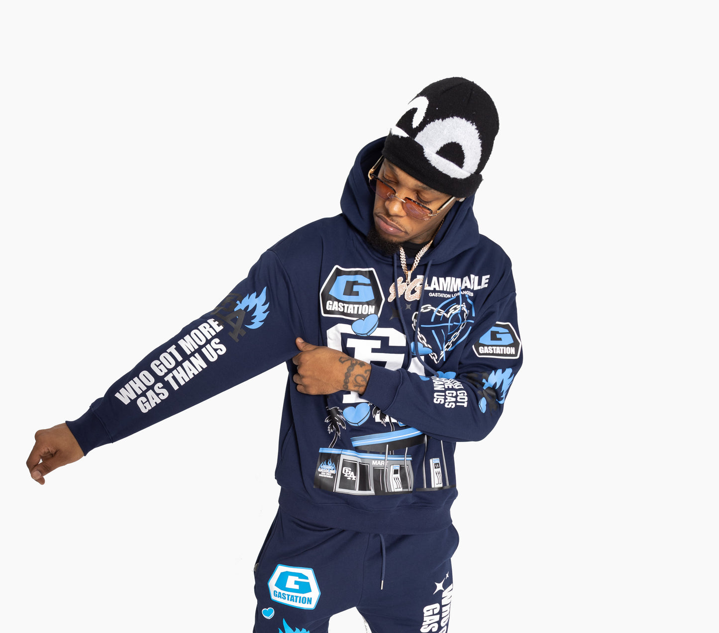 GLA staple Hoodie (navy)