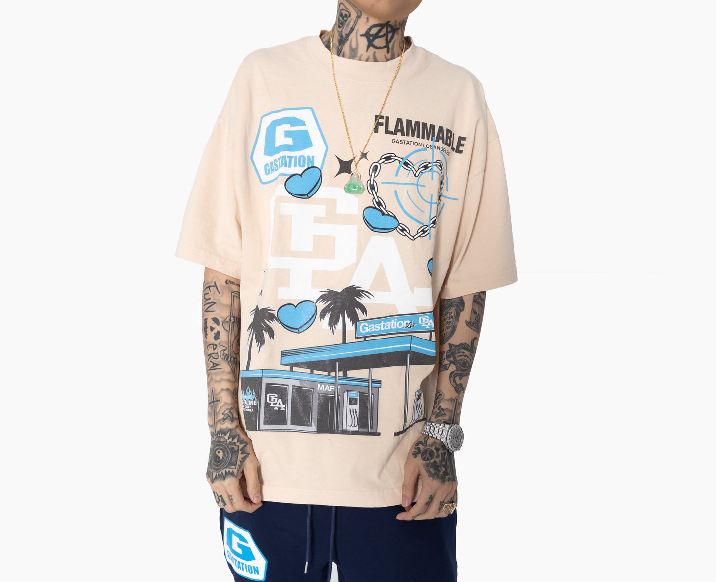 GLA staple Tee (beige)