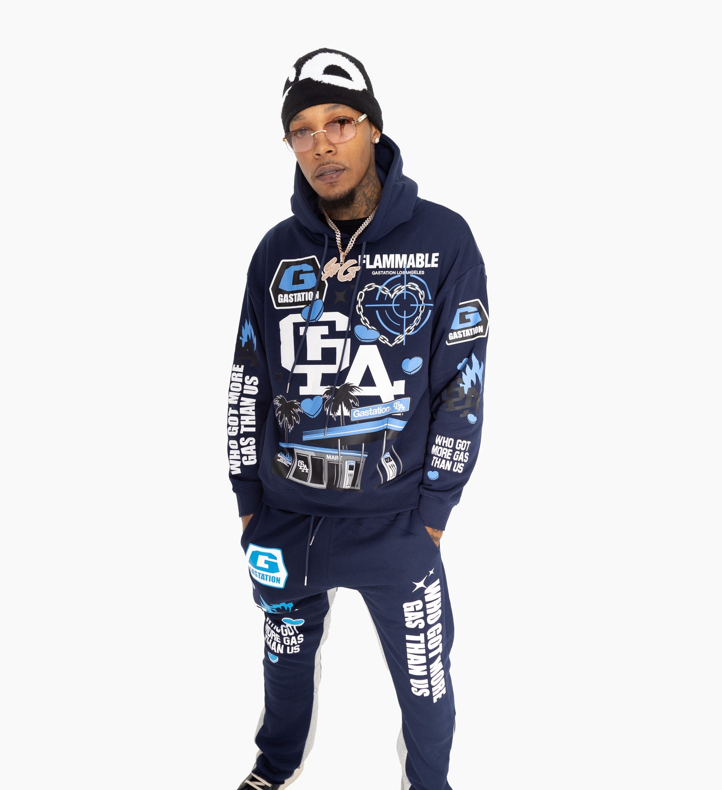 GLA staple Hoodie (navy)