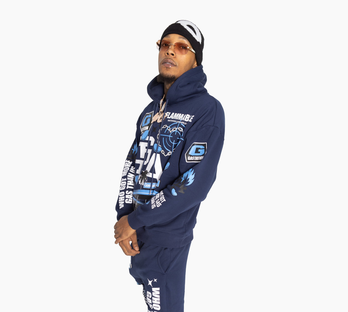GLA staple Hoodie (navy)