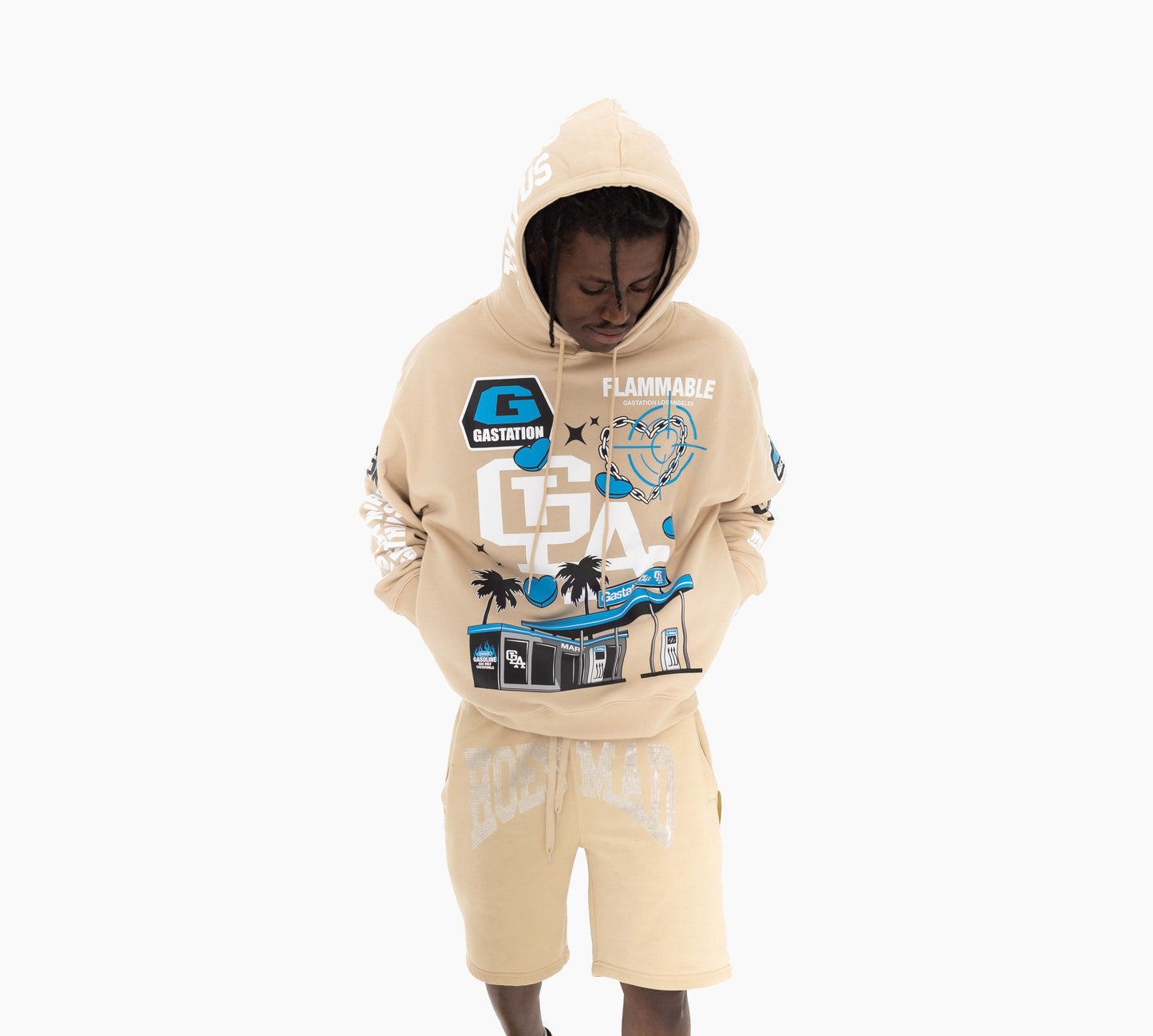 GLA staple Hoodie (beige)